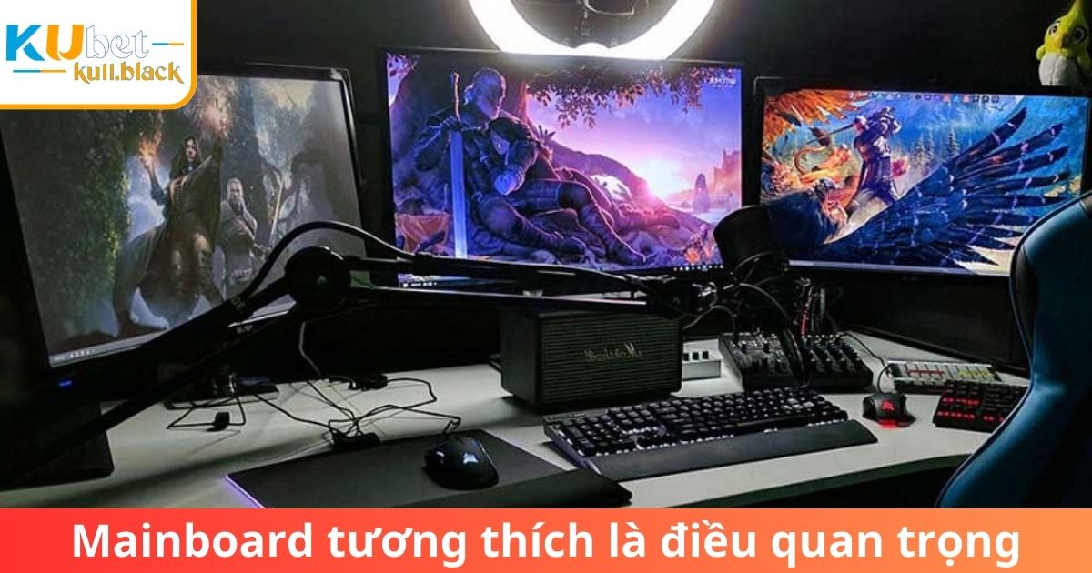 Mainboard tương thích với socket của CPU là điều quan trọng khi chơi Kubet trên máy tính